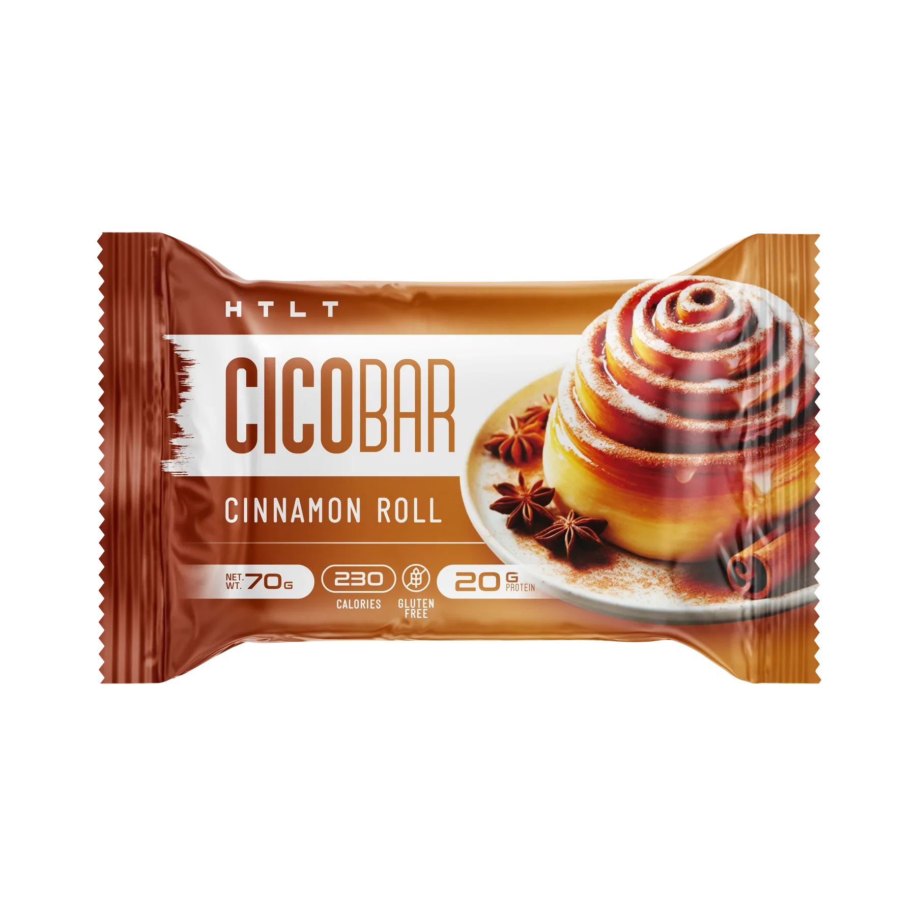 HTLT CicoBar Protein Snack Bar Cinnamon Roll x 12