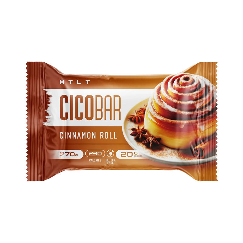 HTLT CicoBar Protein Snack Bar Cinnamon Roll x 12