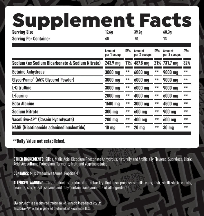 HTLT G-Pump Pre-Workout Powder Fruit Punch