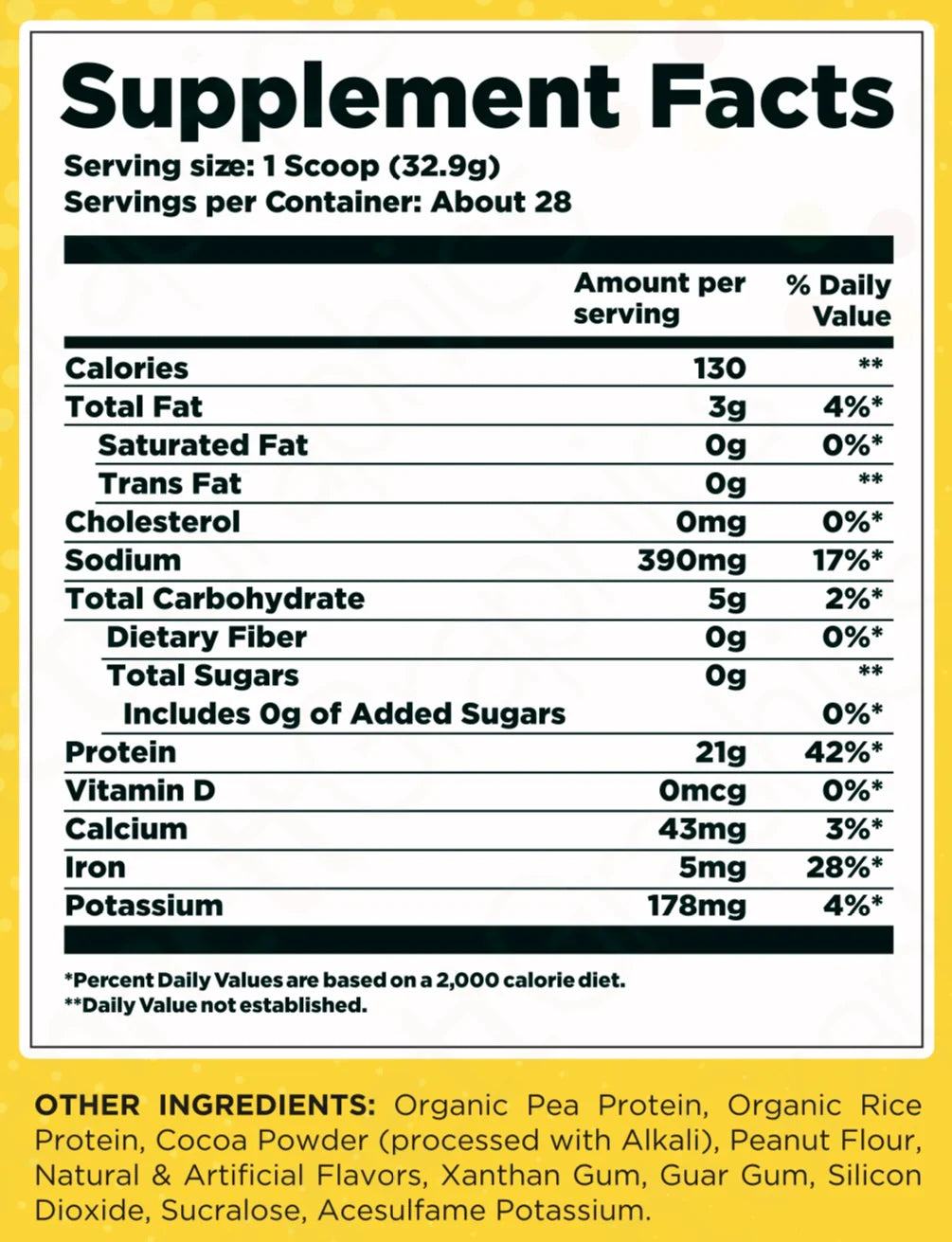 HTLT Vegan Protein Chocolate Milkshake 1kg
